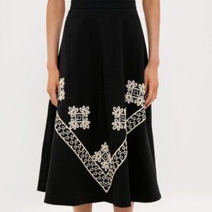 Soutache Cotton Andrea Circle Skirt
